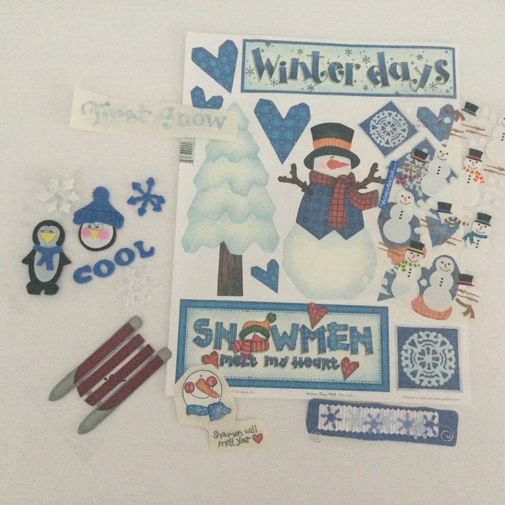 Stickers and Die Cut Set - Winter